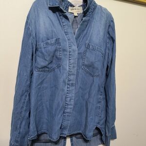 Cloth & Stone Light Blue Chambray Shirt
